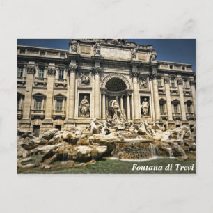 Trevi Fontän, Fontana di Trevi, Rom, Italien Vykort