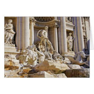 Trevi fontän hälsningskort