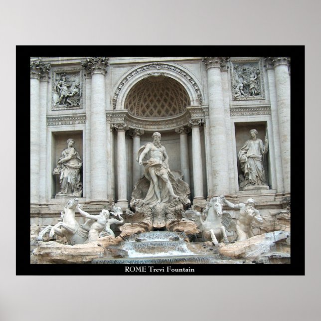 Trevi Fontän i Rom, Italien Poster (Framsidan)