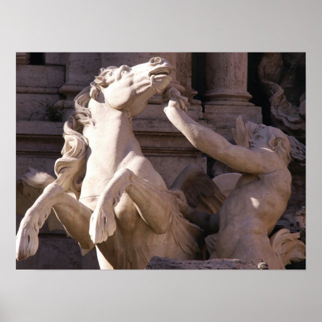 Trevi Fontän, Italien Poster (Framsidan)