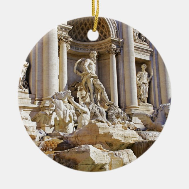Trevi fontän julgransprydnad keramik (Framsidan)