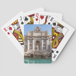 Trevi Fontän på morgonen tidigt - Rom, Italien Casinokort