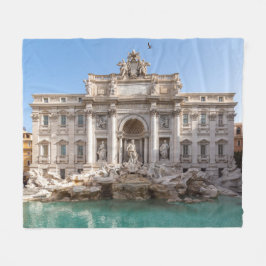 Trevi Fontän på morgonen tidigt - Rom, Italien Fleecefilt