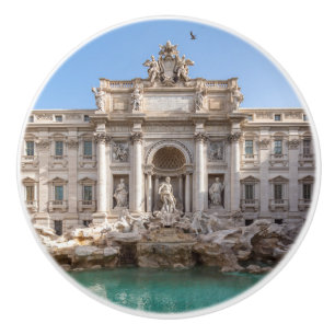 Trevi Fontän på morgonen tidigt - Rom, Italien Knopp