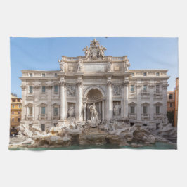 Trevi Fontän på morgonen tidigt - Rom, Italien Kökshandduk