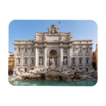 Trevi Fontän på morgonen tidigt - Rom, Italien