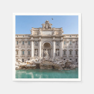 Trevi Fontän på morgonen tidigt - Rom, Italien Pappersservett