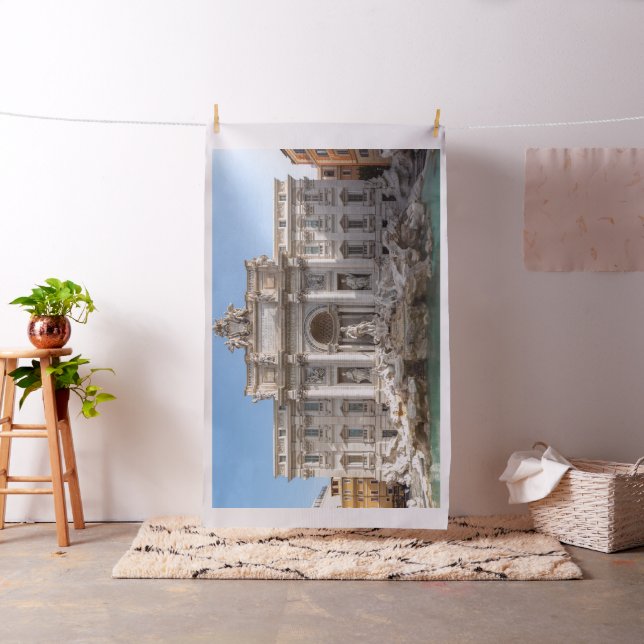 Trevi Fontän på morgonen tidigt - Rom, Italien Tyg (In Situ)