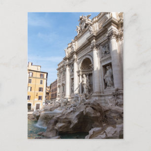 Trevi Fontän på morgonen tidigt - Rom, Italien Vykort