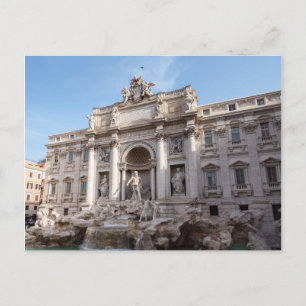Trevi Fontän på morgonen tidigt - Rom, Italien Vykort
