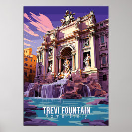 Trevi Fontän, resekonst poster