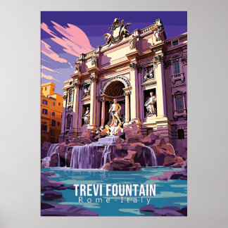 Trevi Fontän, resekonst poster