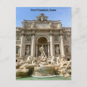 Trevi Fontän, Rom, Italien Design Vykort