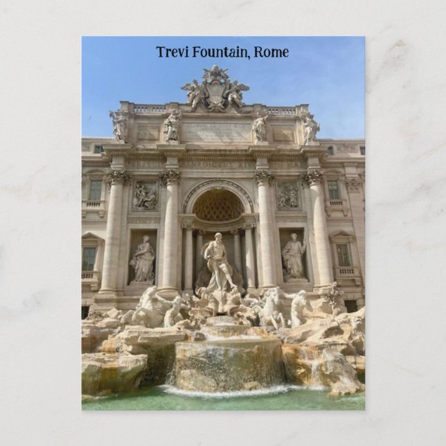 Trevi Fontän, Rom, Italien Design Vykort (Framsida)