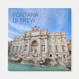Trevi Fontän Rom Italien Helgdag Panorama Magnet