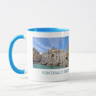 Trevi Fontän Rom Italien Helgdag Panorama Mugg