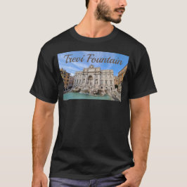Trevi Fontän Rom Italien Helgdag Panorama T Shirt