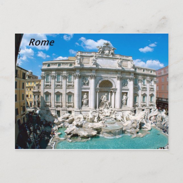 Trevi-Fontän-Rom-Italien-[kan.k].JPG Vykort (Framsida)
