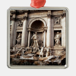 Trevi Fontän Rom Italien Travel Julgransprydnad Metall
