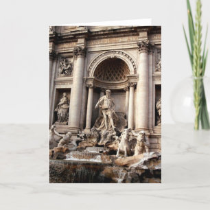 Trevi Fontän Rom Italien Travel Kort