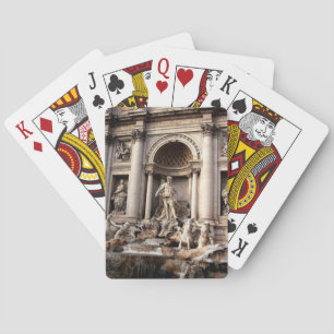 Trevi Fontän Rom Italien Travel Kortlek