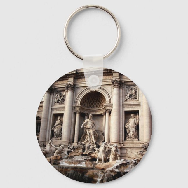 Trevi Fontän Rom Italien Travel Nyckelring (Framsida)