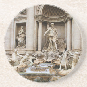 Trevi Fontän Rom Italien Travel Photo Underlägg