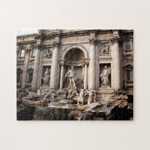 Trevi Fontän Rom Italien Travel Pussel