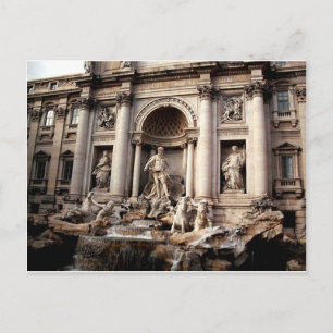 Trevi Fontän Rom Italien Travel Vykort