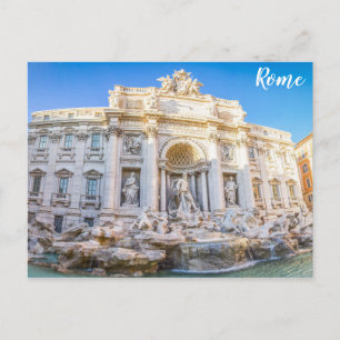 Trevi Fontän Rom Italien Vykort