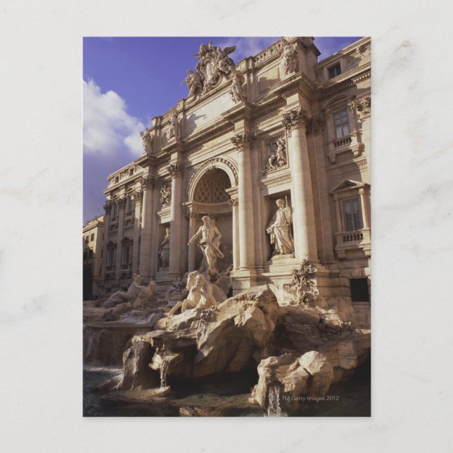 Trevi Fontän, Rom, Italien Vykort (Framsida)