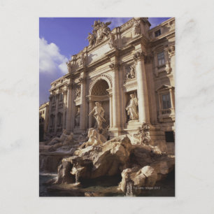 Trevi Fontän, Rom, Italien Vykort