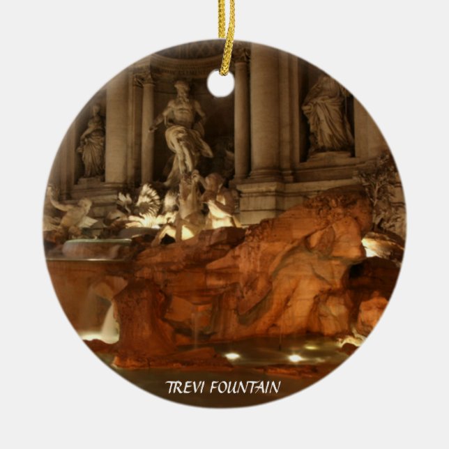 Trevi Fontän Rom Ornament (Framsidan)