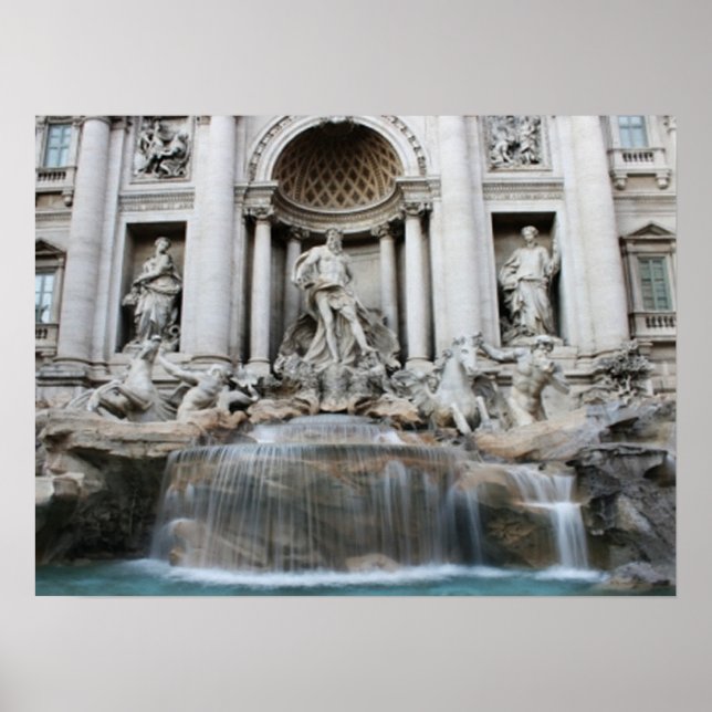 Trevi Fontän Rom Poster (Framsidan)