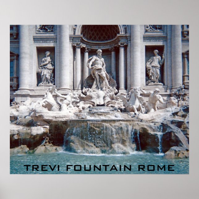 Trevi Fontän Rom Poster (Framsidan)