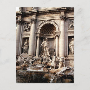 Trevi Fontän Rom Travel Photography Postcard Vykort
