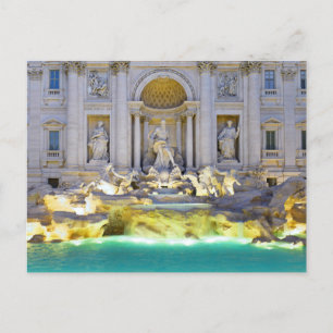 Trevi Fontän, Rom, vykort för Italien Helgdag