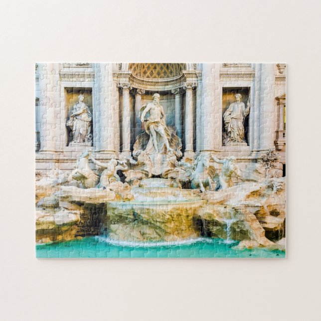 Trevi Fontän - Roma, Italia - 11 x 14 - 252 pcs. Pussel (Horisontell)
