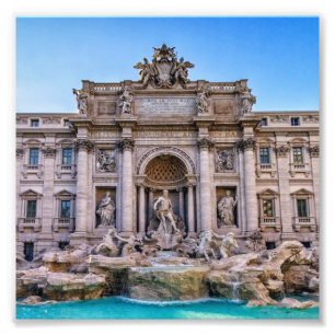 Trevi-fontän, Roma, italien Fototryck