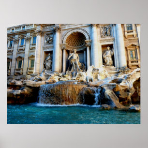 Trevi-fontän, Rome, italien Poster