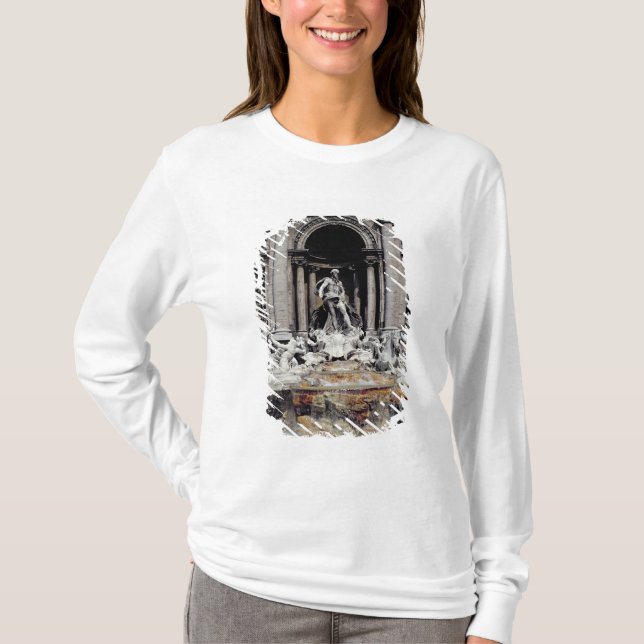 Trevi-fontän som byggas 1732-62 tee (Framsida)