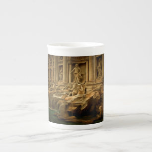 Trevi-fontän som målar Rome Benporslin Mugg