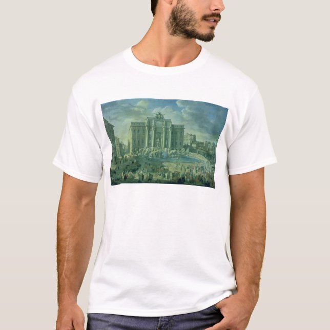 Trevi-fontänen i Rome, 1753-56 Tee (Framsida)