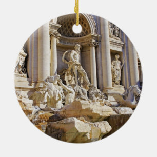 Trevi-fontänen Julgransprydnad Keramik