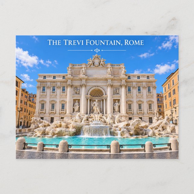 Trevi-fontänen Rom Dagtid vykort (Framsida)