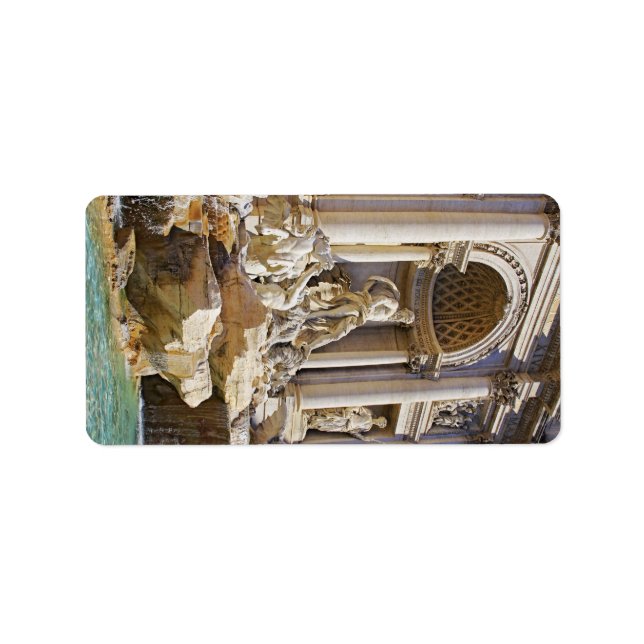 Trevi-fontänen Rom Fotografier Adressetikett (Framsidan)