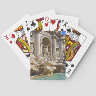 Trevi-fontänen Rom Fotografier Kortlek