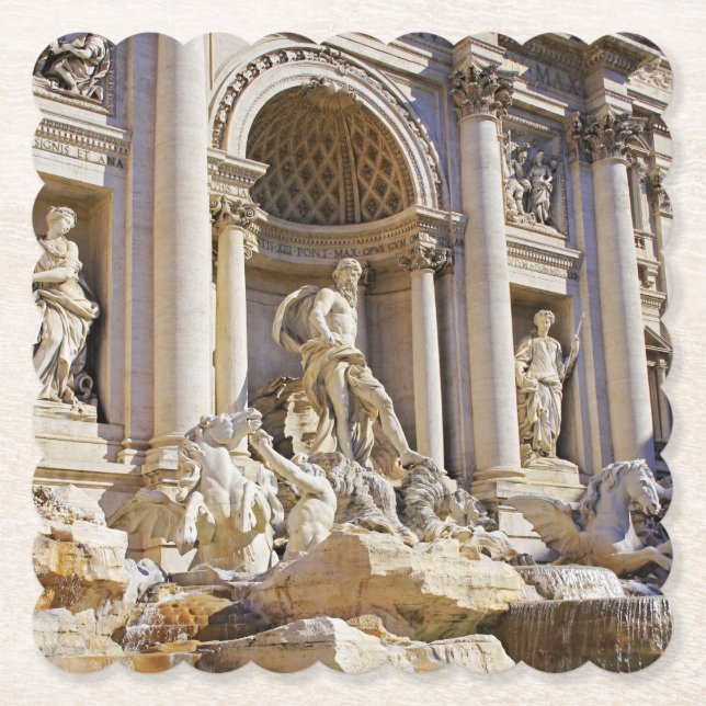 Trevi-fontänen Rom Fotografier Underlägg Papper (Framsida)