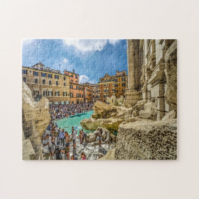 Trevi-fontänen Rom. Pussel (Horisontell)