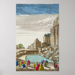Trevi-fontänen, Rome Poster